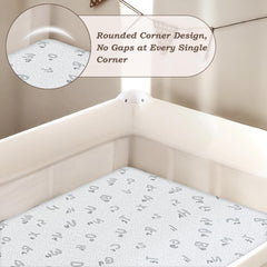 voomf pack n play mattress breathable fabric close-up