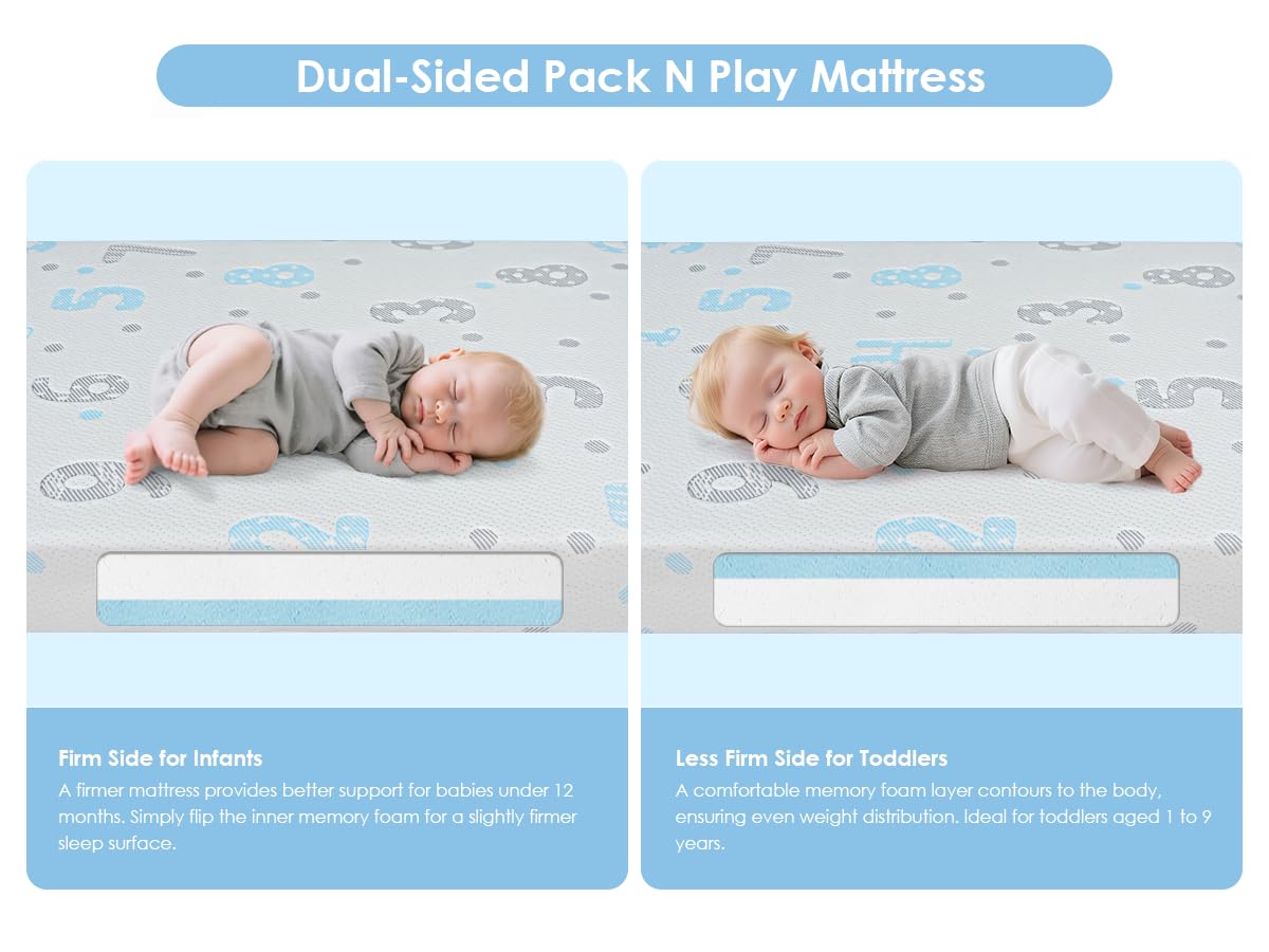 voomf pack-n-play rounded edges offer snug safe fit