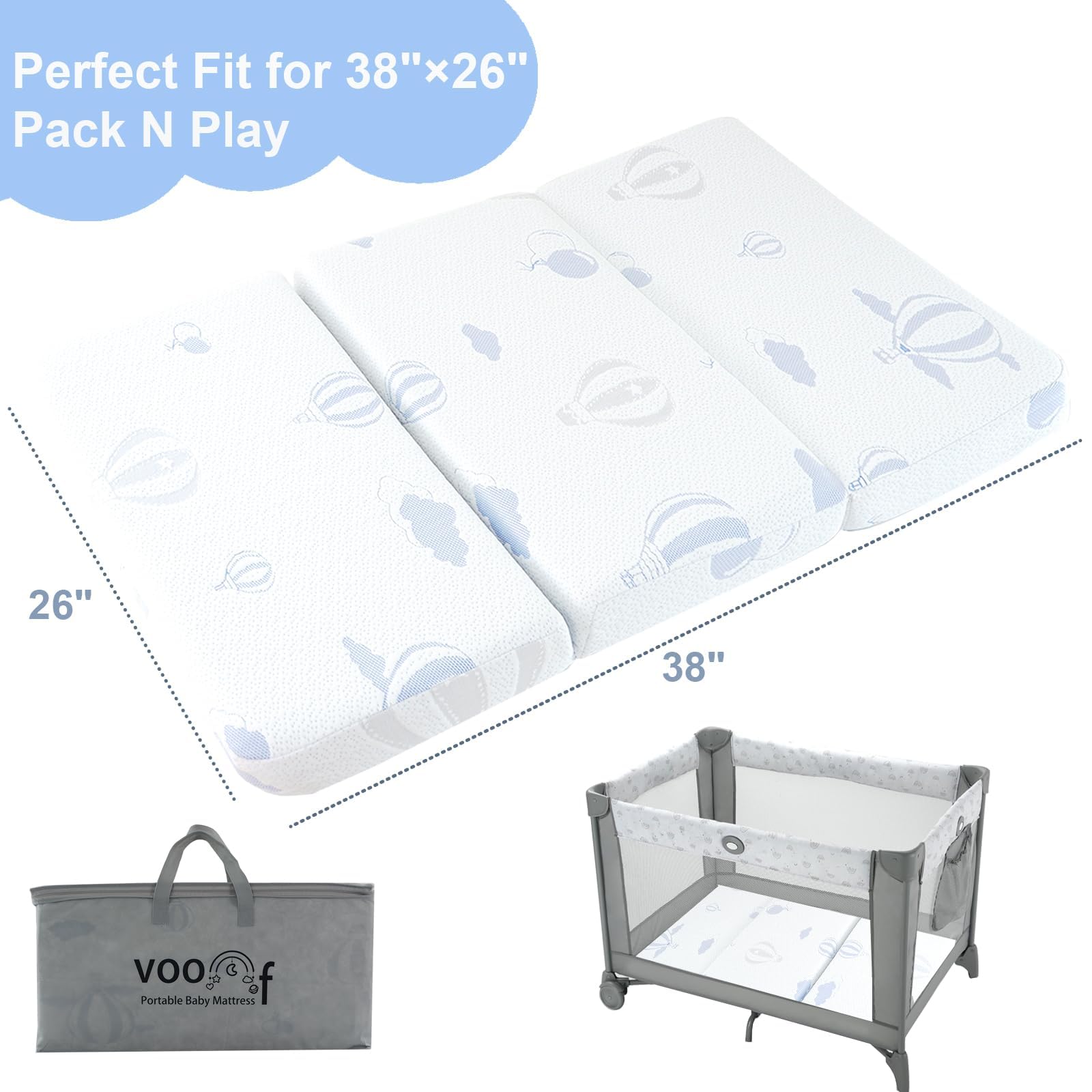 voomf mattress with breathable air-layer fabric supports sensitive skin