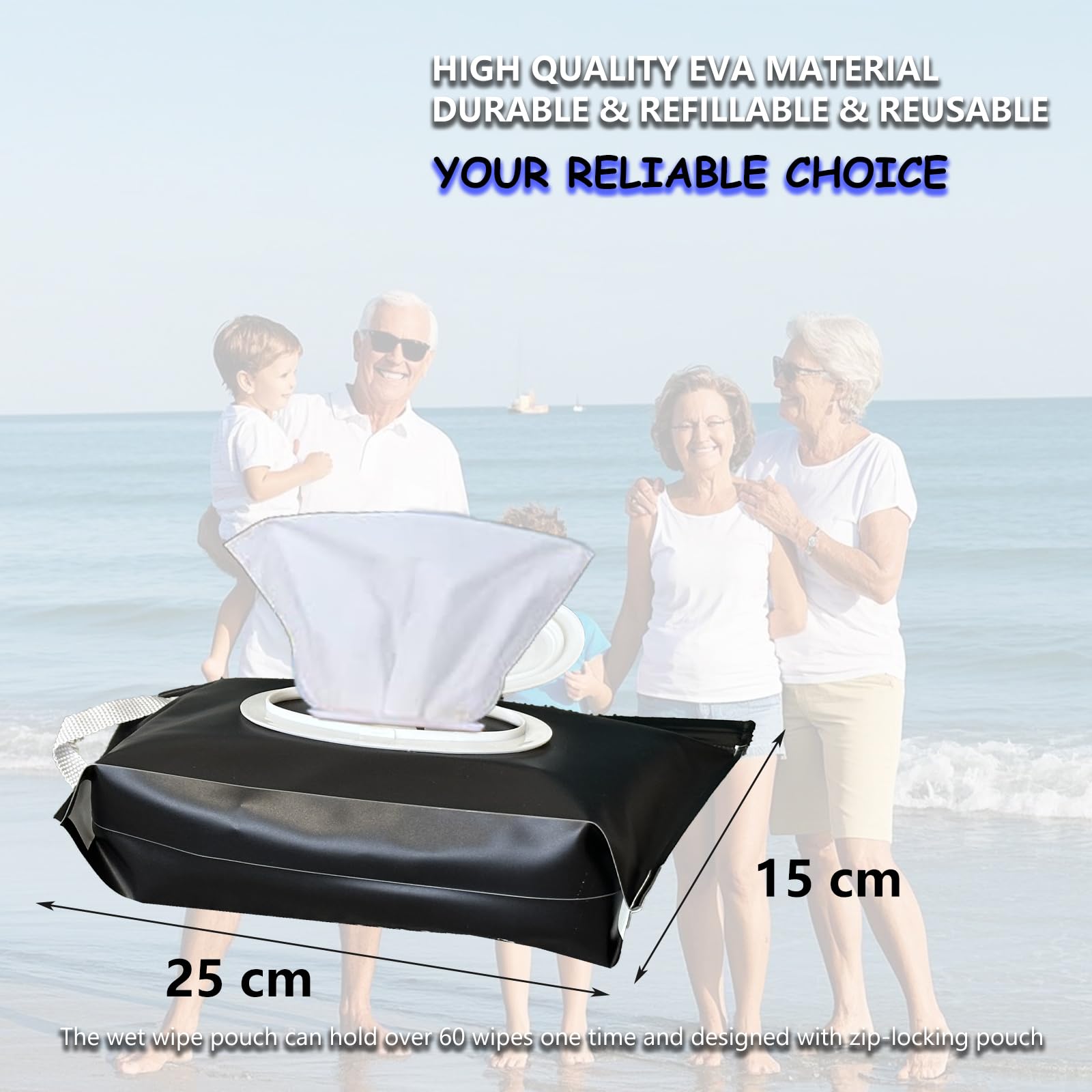 VOONGOR wipe holder flip-cover closeup highlighting quick-access design