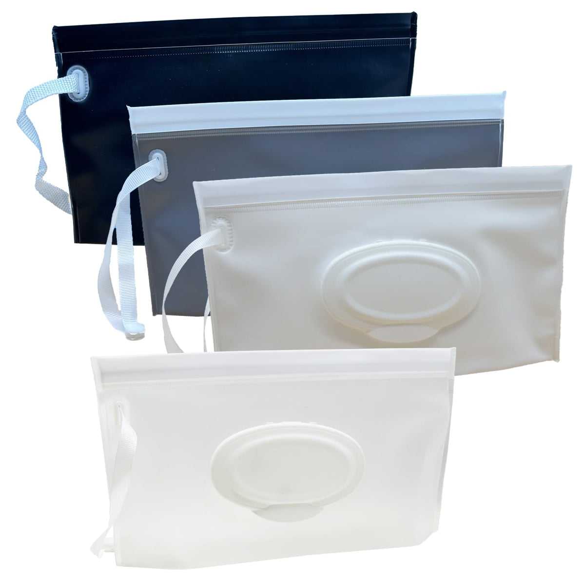 VOONGOR baby wipes pouch with closed cover keeps wipes travel-ready.