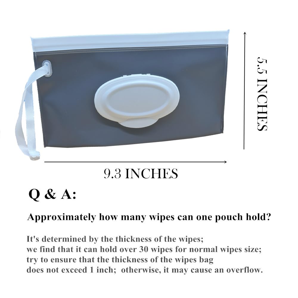 VOONGOR baby wipes pouch size 25x15 cm fits bulk wipes.