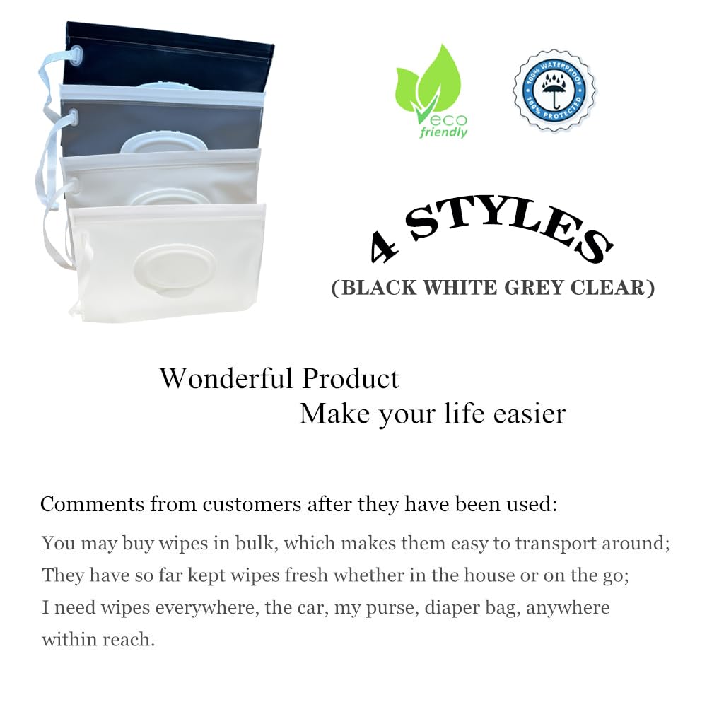 VOONGOR baby wipes pouches four-style pack adds stylish practicality.