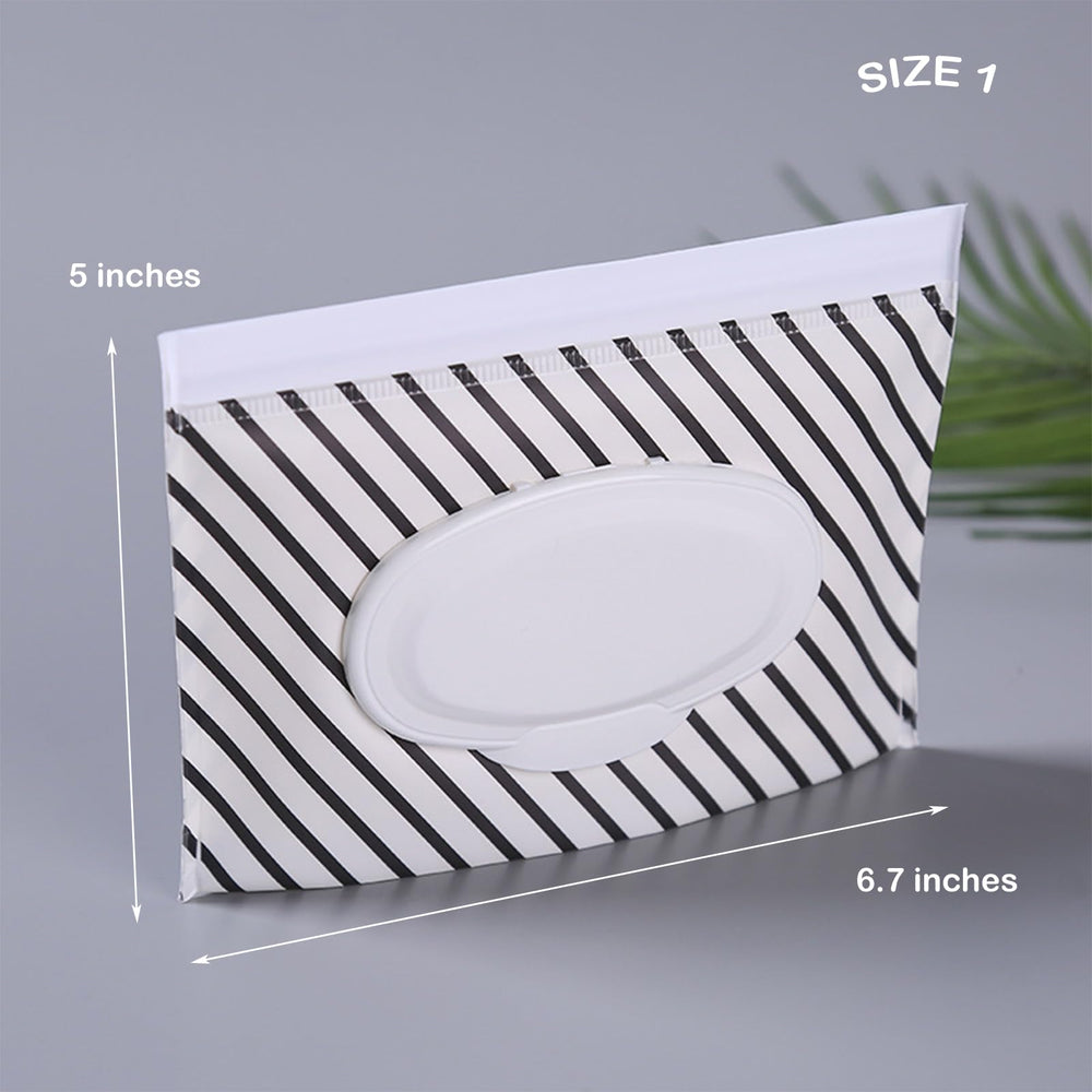 VOONGOR plaid wipe pouch sealed, keeps wipes moist during travel