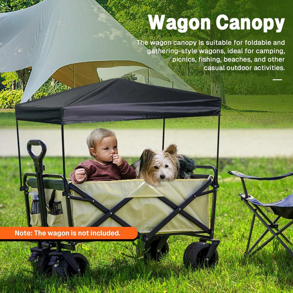 VOONKE wagon canopy cover in an outdoor picnic setting