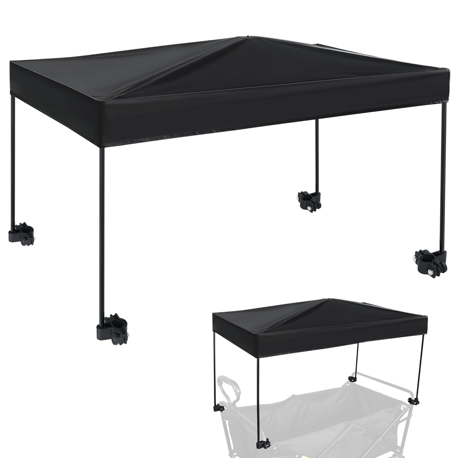 VOONKE wagon canopy cover side view shielding gear outdoors
