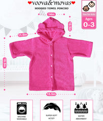 VOOVA and MOVAS 100% cotton towel shows soft, absorbent fibers for gentle skin after baths.