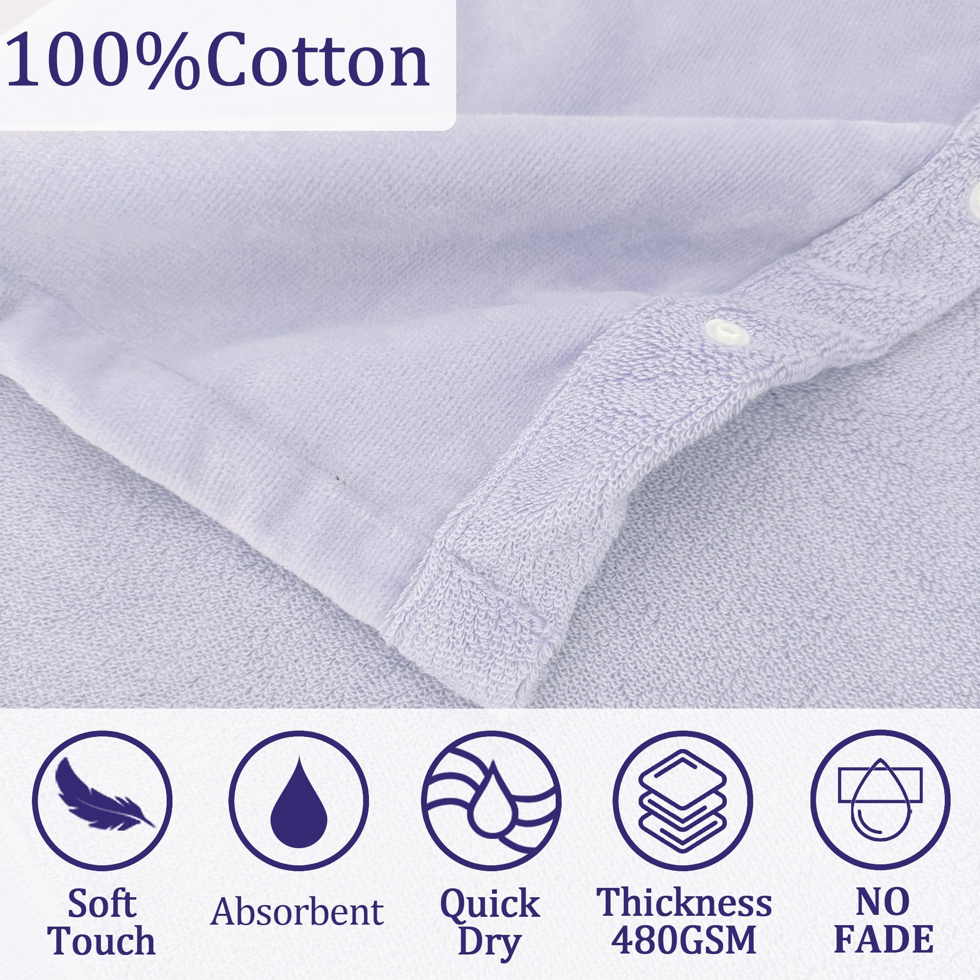 VOOVA & MOVAS toddler-use purple poncho towel offers quick-dry comfort after swimming.