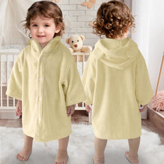 VOOVA & MOVAS baby hooded towel with bear ear; cozy warmth after baths