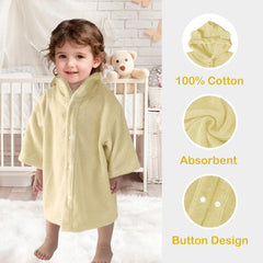 VOOVA & MOVAS 100% cotton towel with bear ear; breathable comfort for sensitive skin