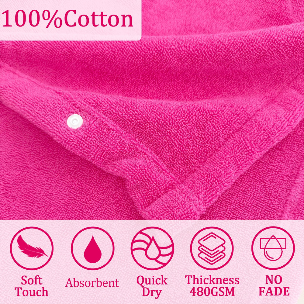 VOOVA and MOVAS machine-washable towel featuring bear-ear design for versatile after-bath use.