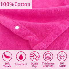 VOOVA and MOVAS machine-washable towel featuring bear-ear design for versatile after-bath use.