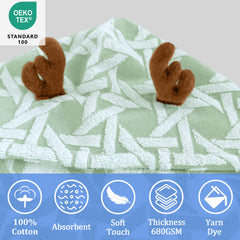 VOOVA & MOVAS premium cotton softness for tender kid skin after baths.