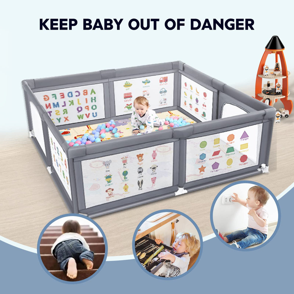 Voovc baby playpen adapts to homes parks and relatives spaces for safe playtime