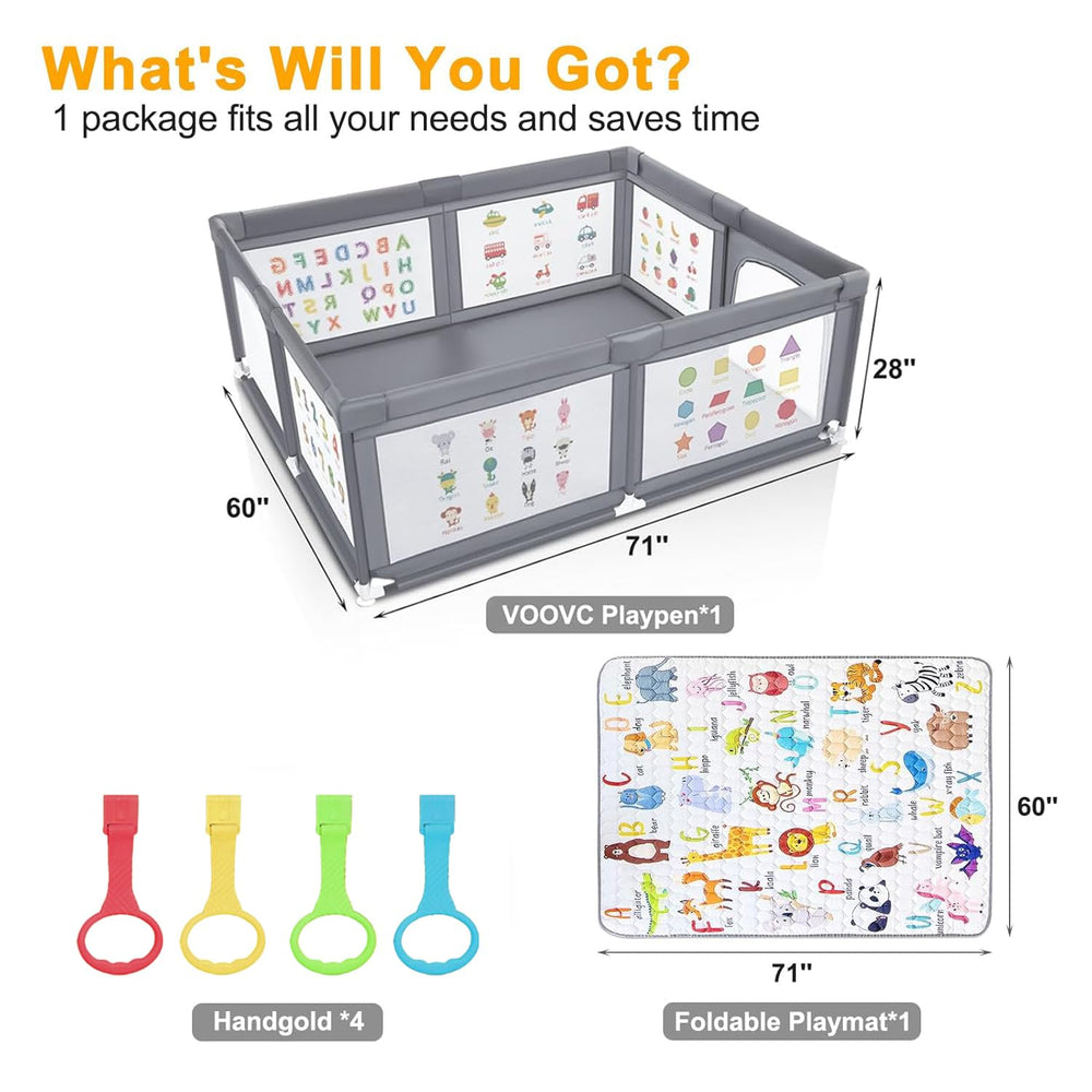 Voovc gate prints add friendly visuals to the play space