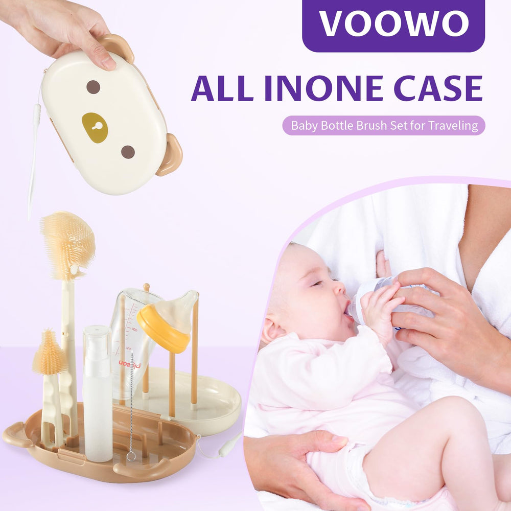 VOOWO bear storage box with drying rack keeps items organized.