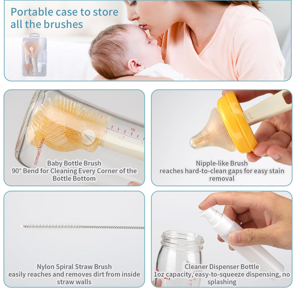 VOOWO bottle soap dispenser 1oz with drip-free pour reduces mess.