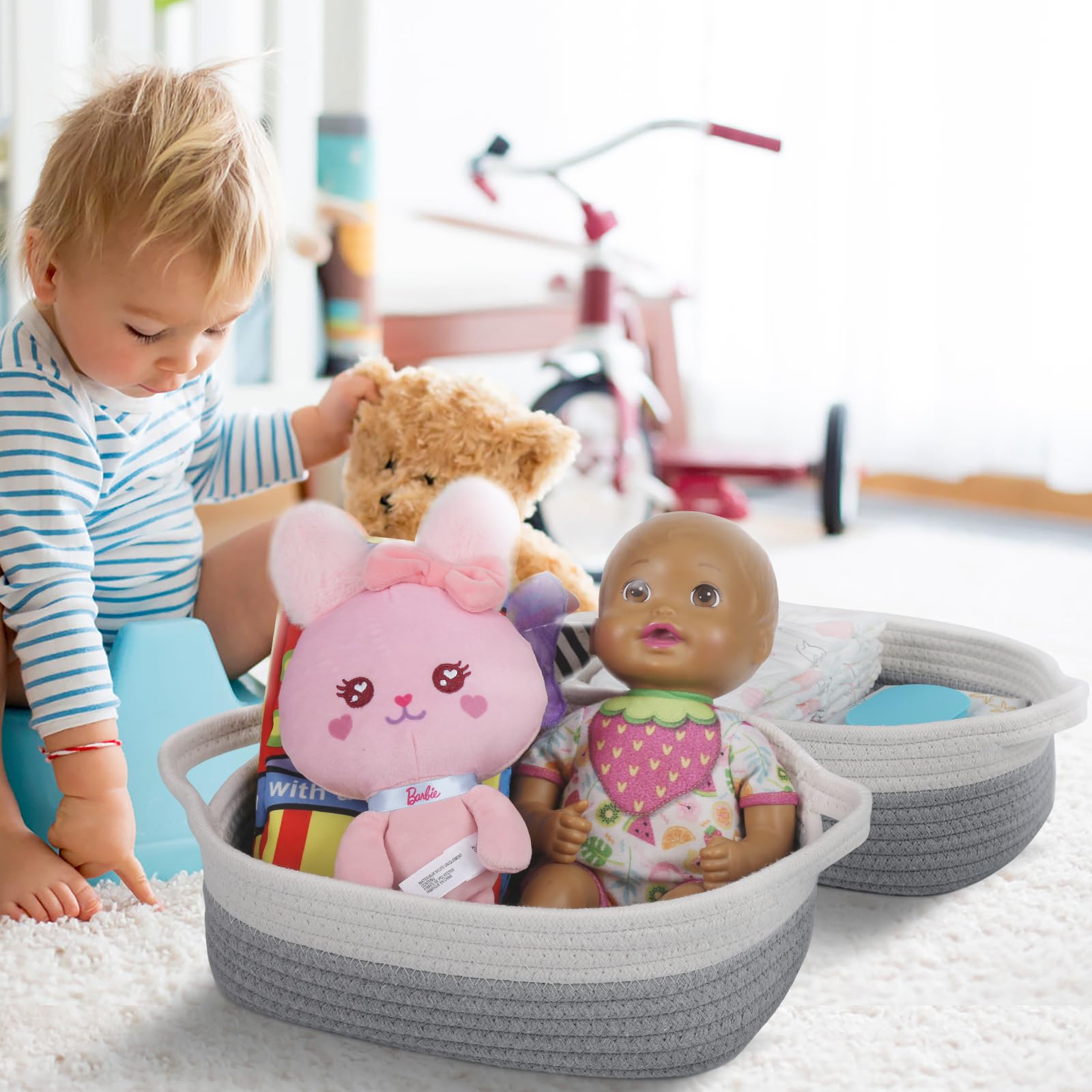 VOOWO decorative baskets enhance home decor and gift-ready storage.