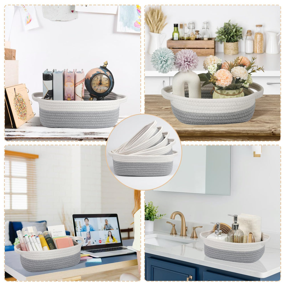VOOWO nursery baskets keep baby items neatly within reach.