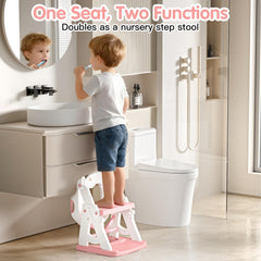 Vorykido potty seat height adjustment with six slots fits different toilets.