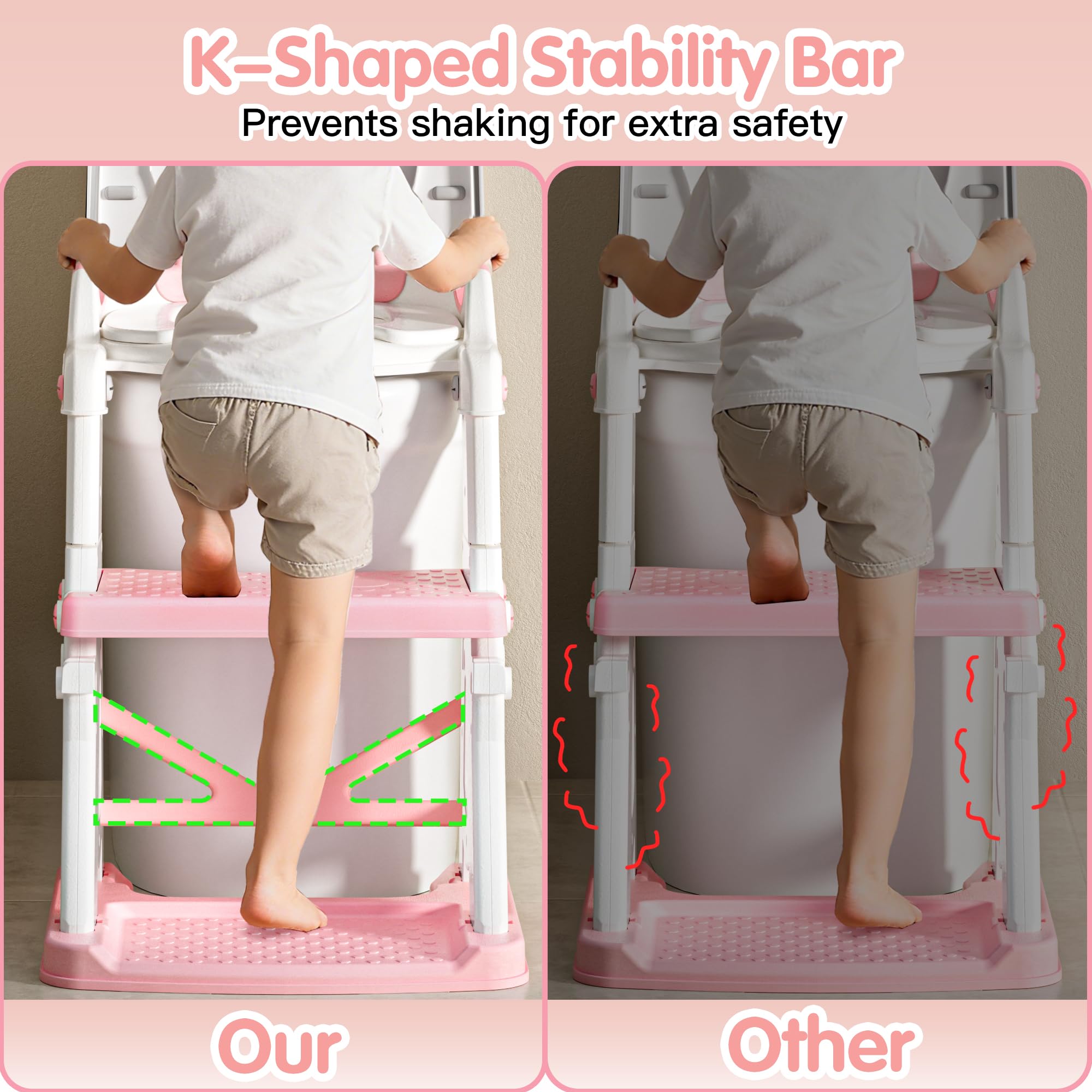 Vorykido potty seat splash guard helps keep the bathroom clean during training.