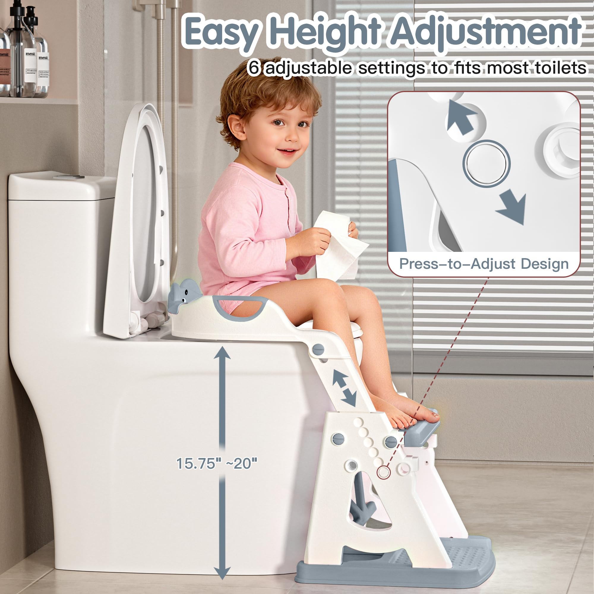 Vorykido splash guard helps keep the bathroom cleaner during use.