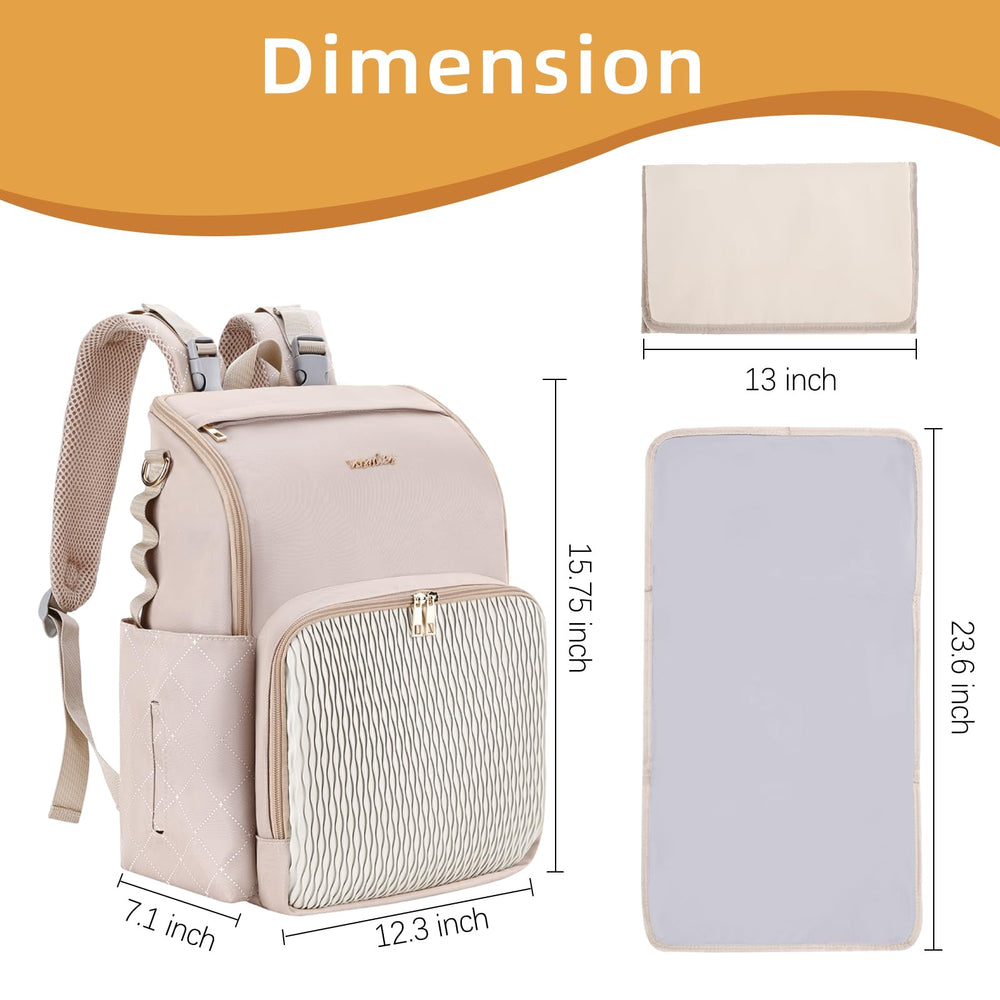 vosmles diaper bag anti-theft back pocket protects valuables on outings