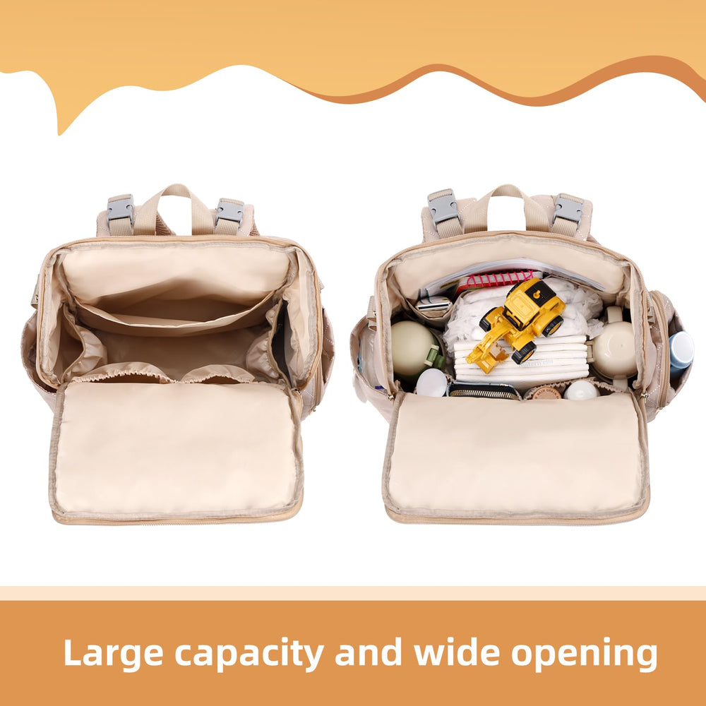 vosmles diaper bag laptop compartment keeps devices secure during travel
