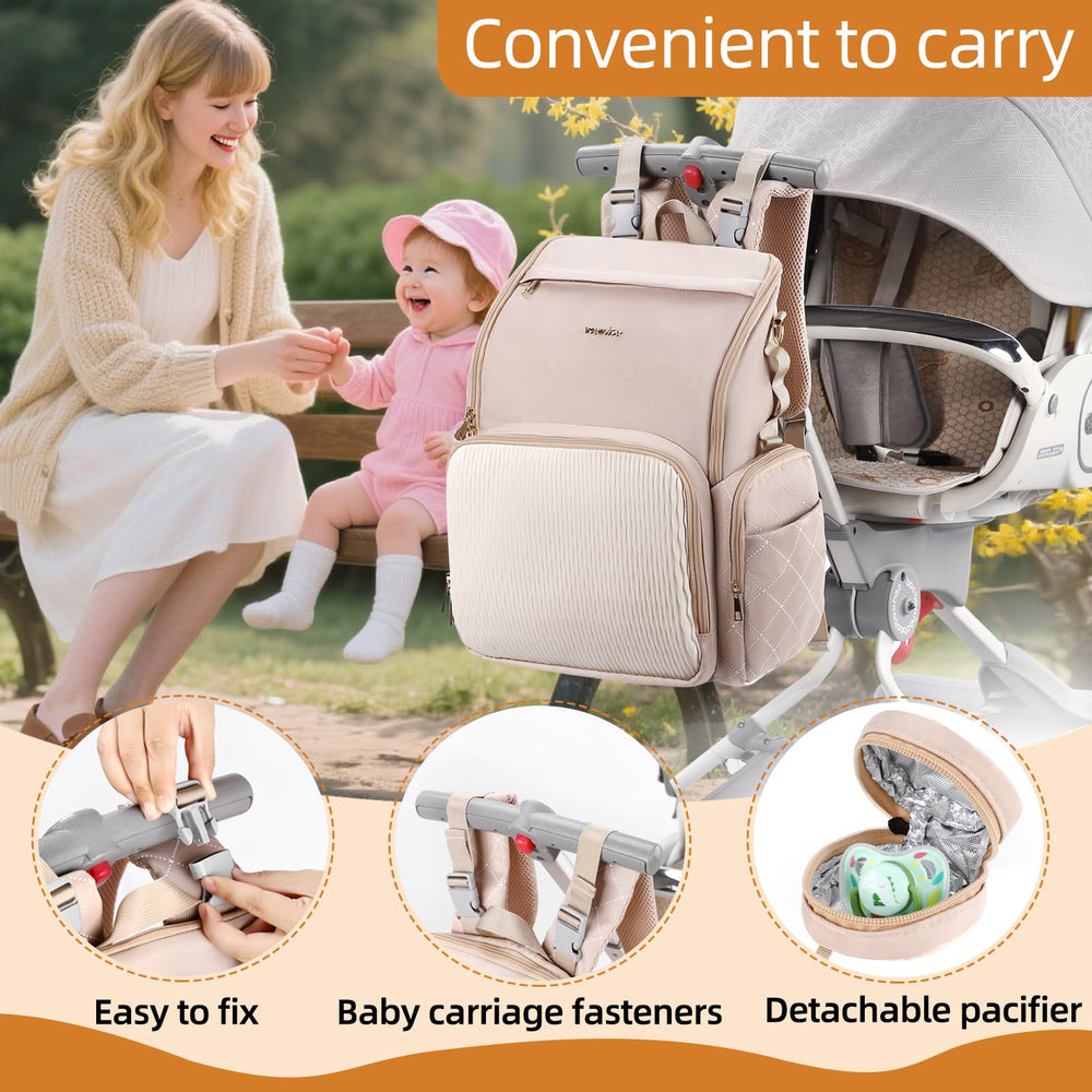 vosmles diaper bag washable diaper pad ensures quick, clean diaper changes