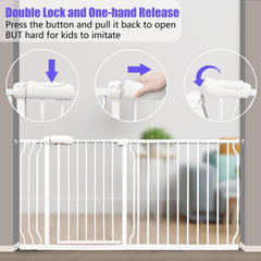Vothco Walk-Through Gate uses a double-lock system for added safety