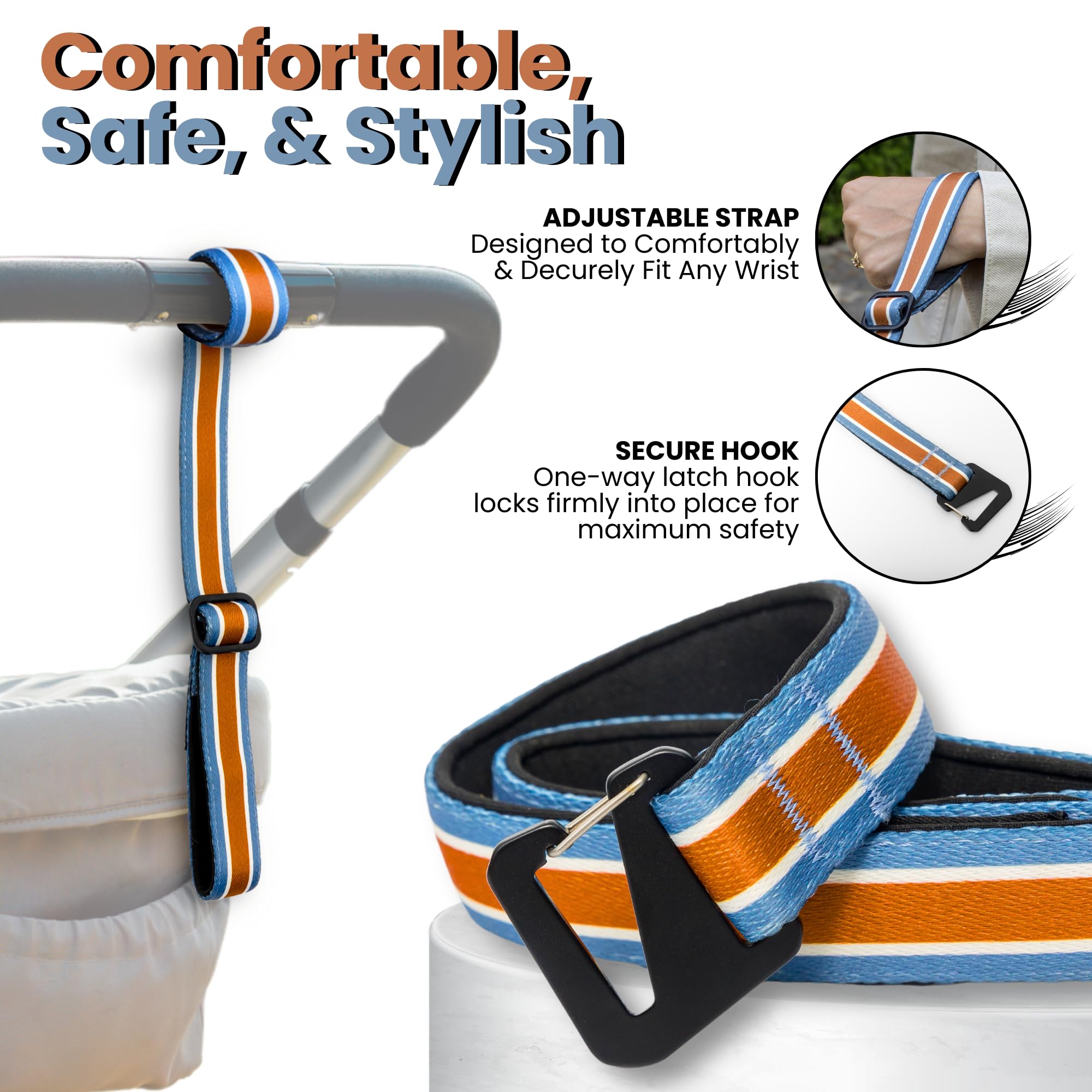 Votrali safety wrist strap adjustable-fit focus customizable comfort for different users.