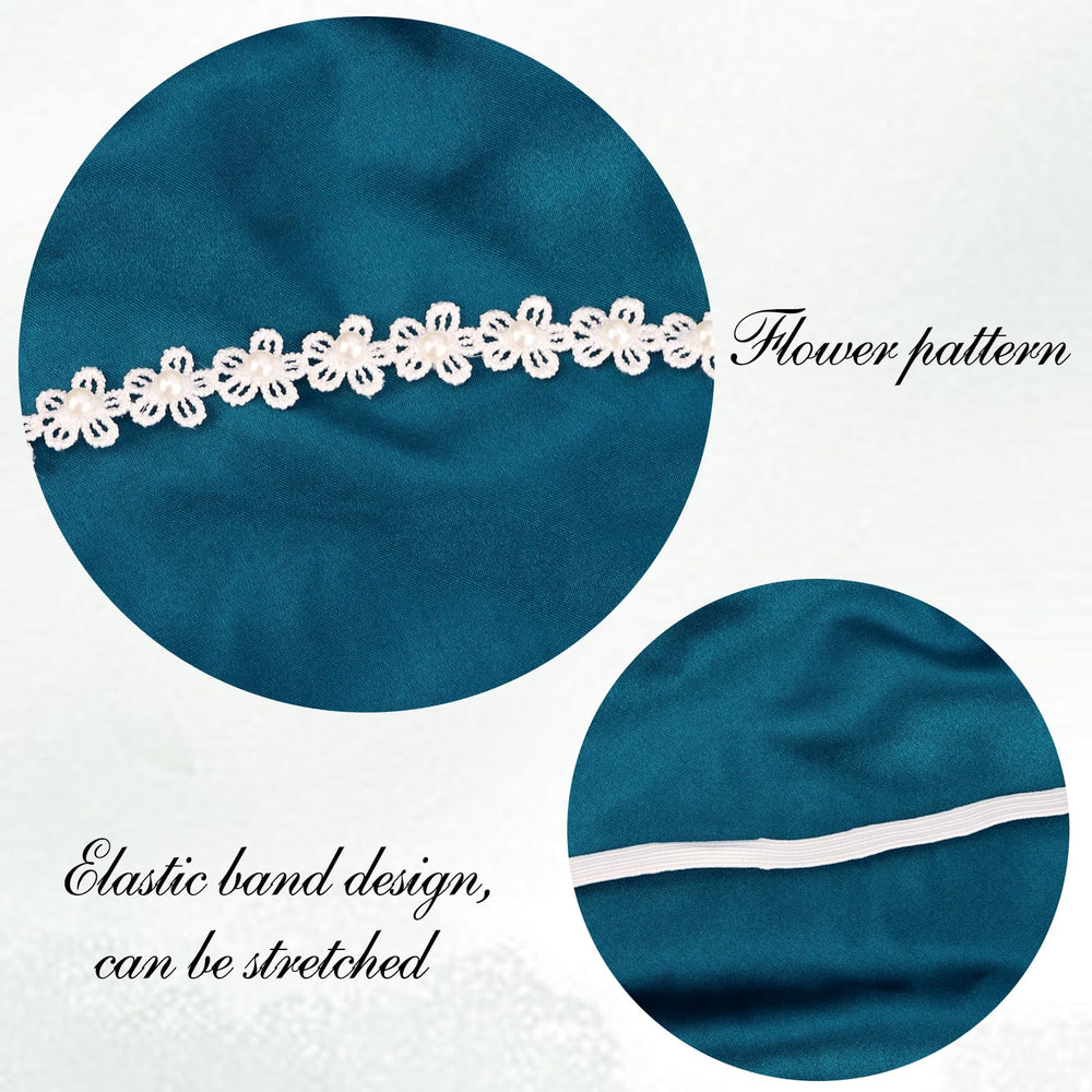Vovii pearl-embellished christening headband with subtle sparkle