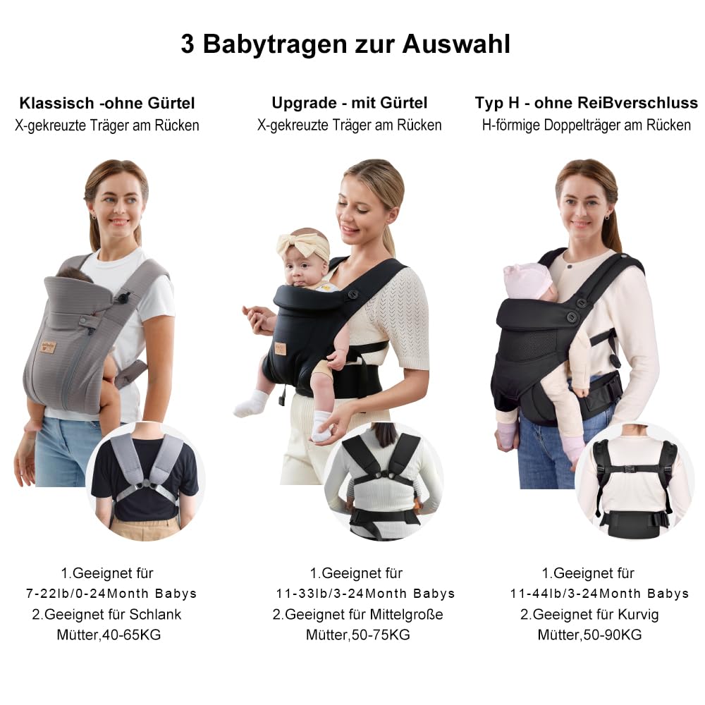 vrbabies bonnet-removed view shows streamlined carry for hot days.