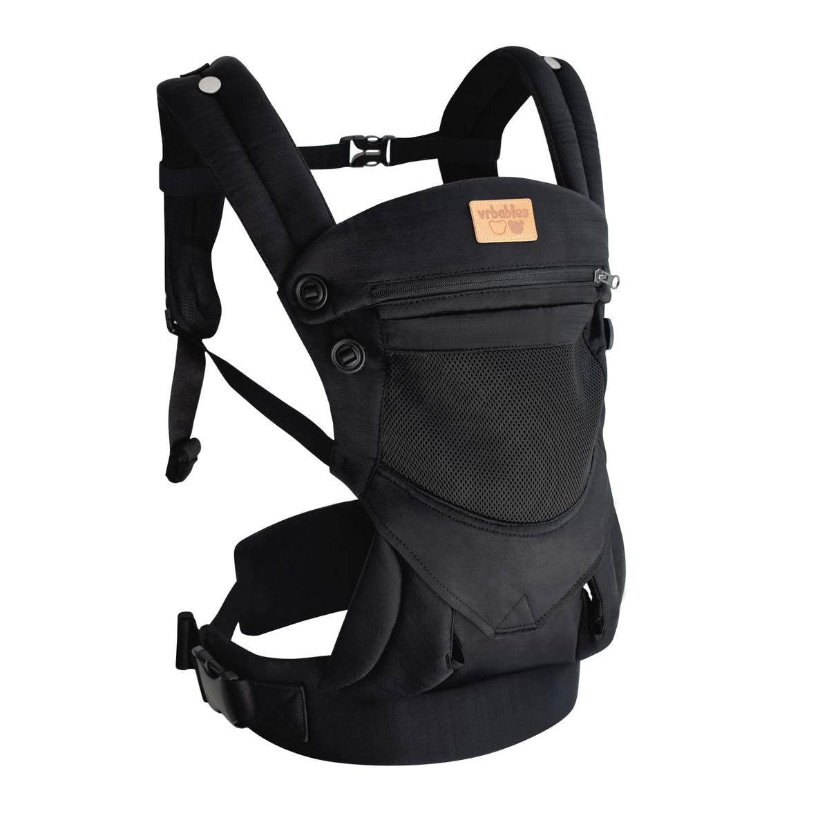 vrbabies baby carrier front carry bonnet offers sun protection and privacy during outdoor wear.