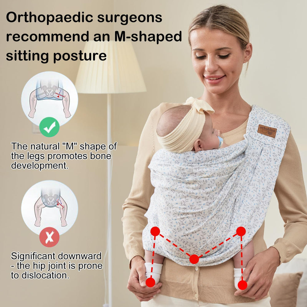 VRBABIES sling is lightweight and foldable for travel and everyday use.