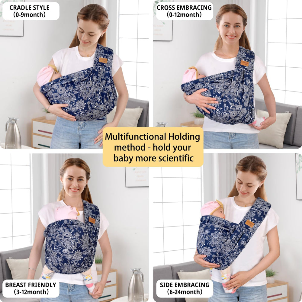VRBabies sling used as nursing cover on the go