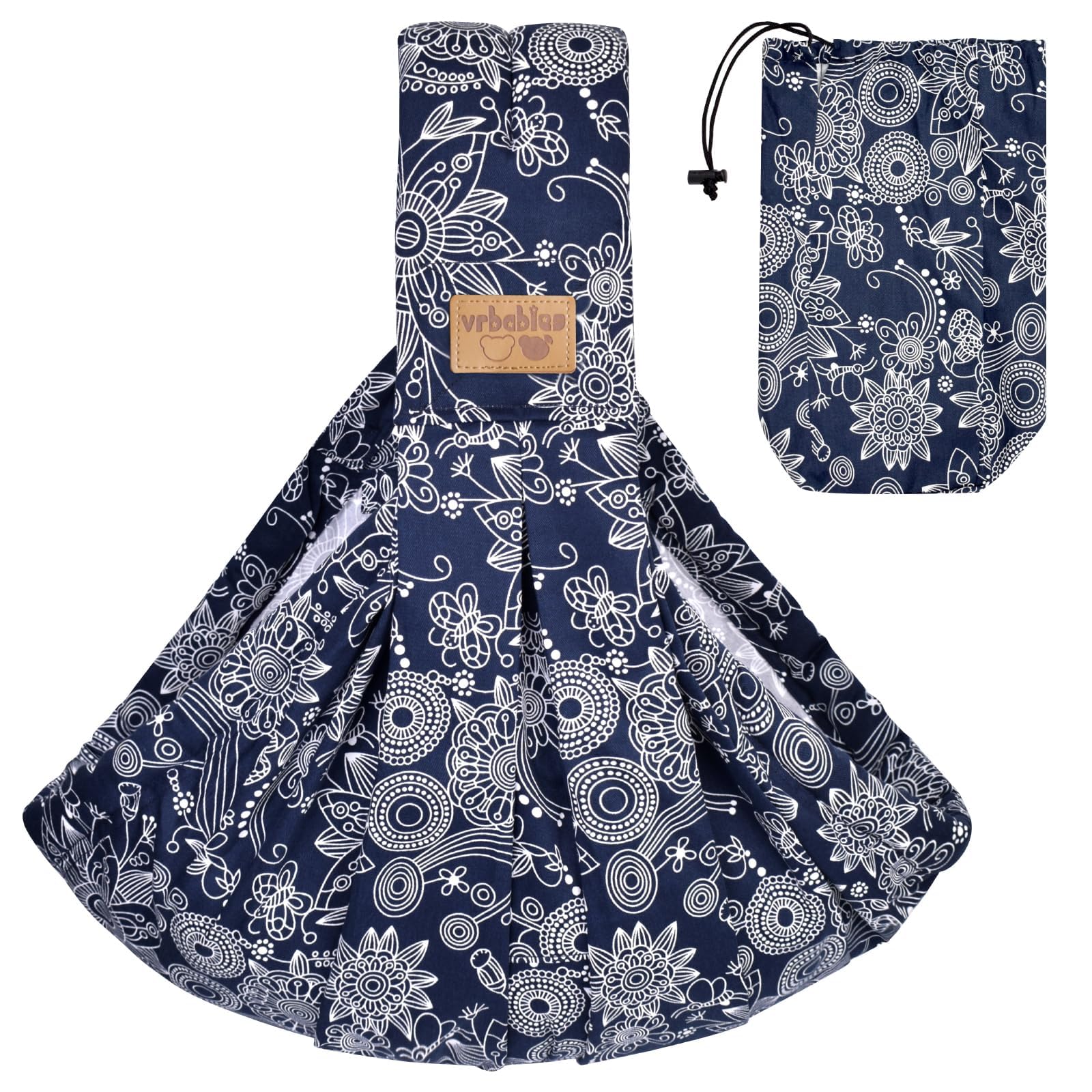 VRBabies baby sling with soft cotton fabric for all-day comfort