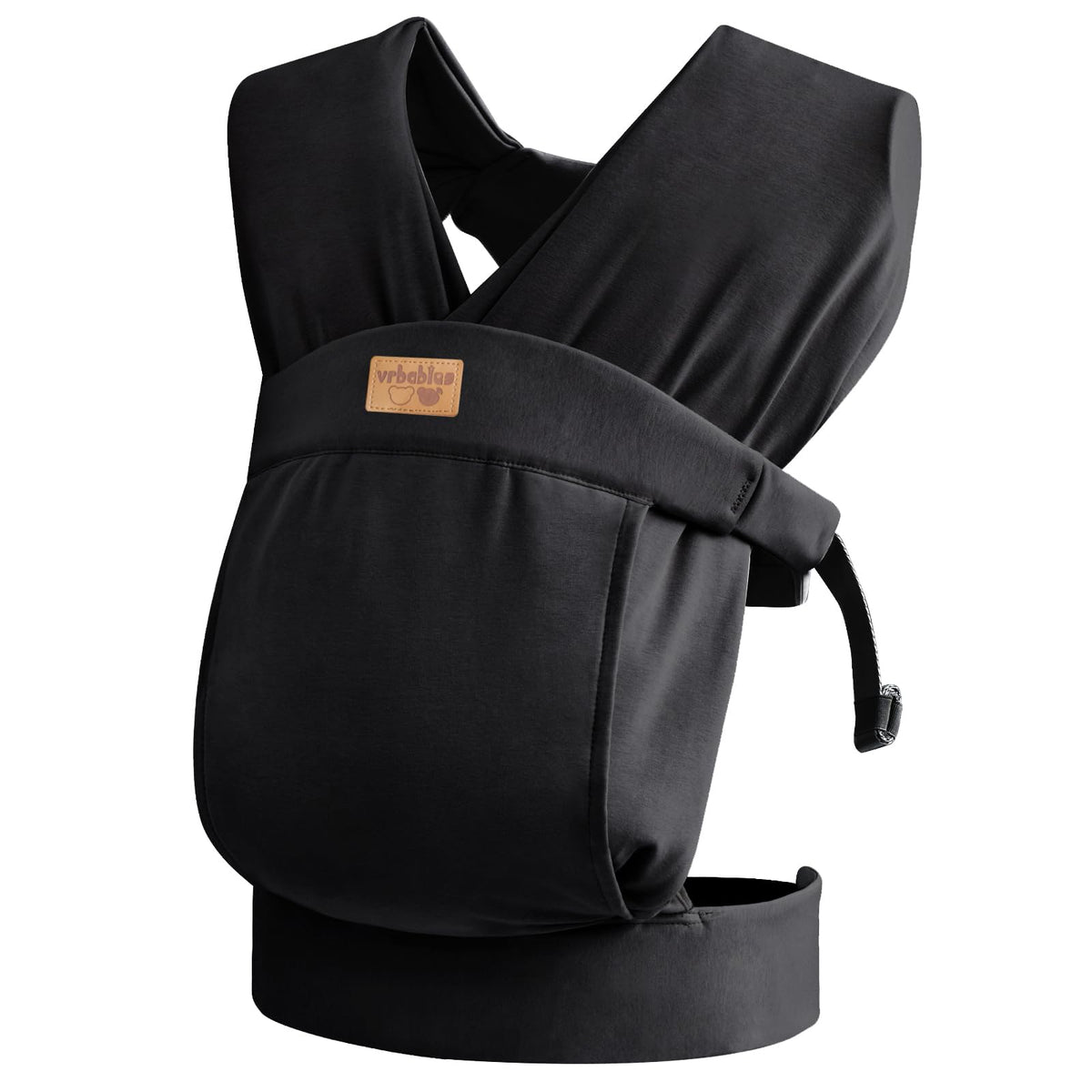 vrbabies baby wrap close-bonding view shows secure contact and soothing comfort for baby.