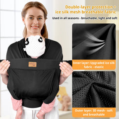 vrbabies baby wrap one-size buckle design is easy to wear.