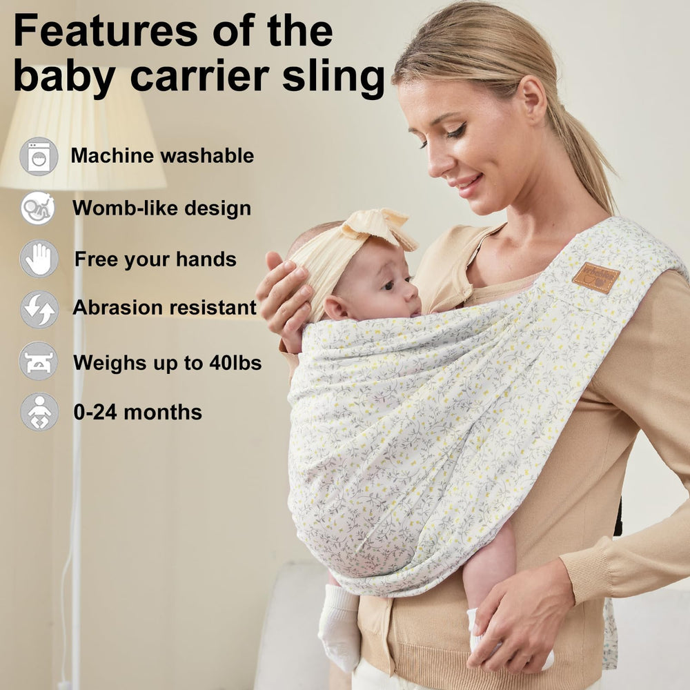 vrbabies newborn front hold position close-up shows ergonomic support for parents