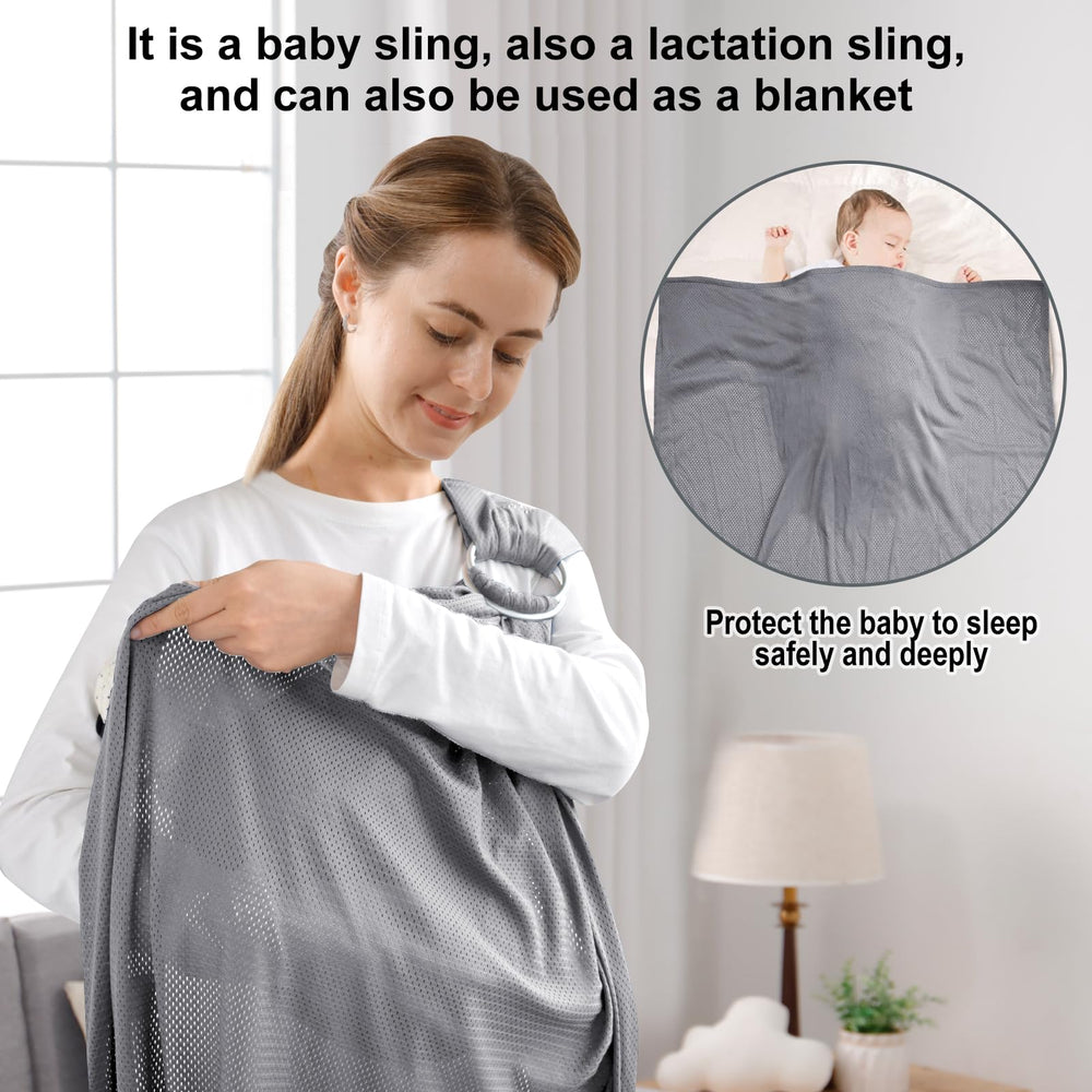 vrbabies Water Ring Sling Baby Carrier beach outing companion with versatile use and simple setup.