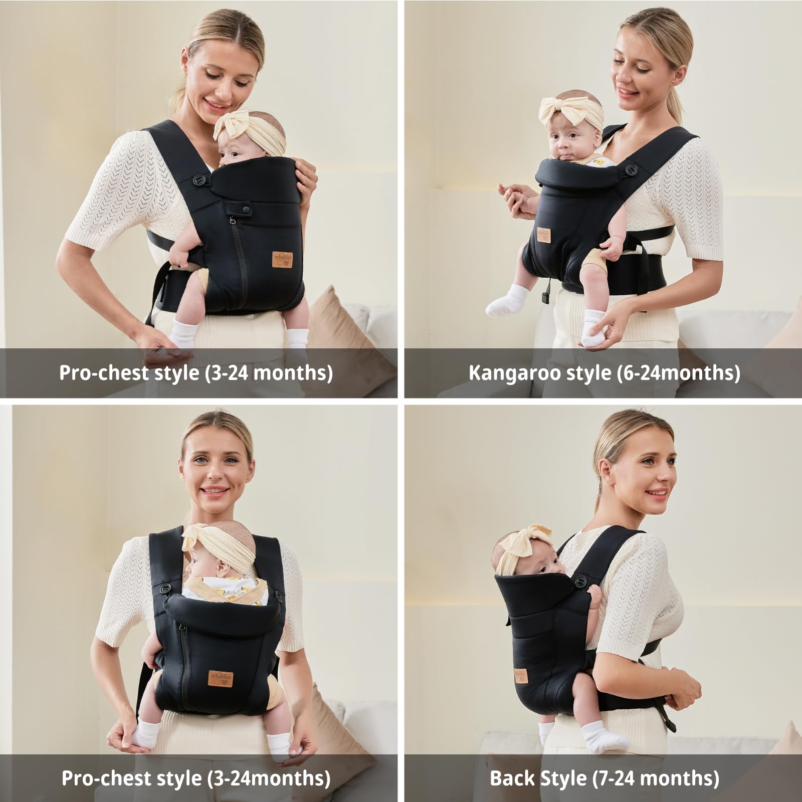 vrbabies weight-distribution-back-support reduces caregiver strain during longer wear.