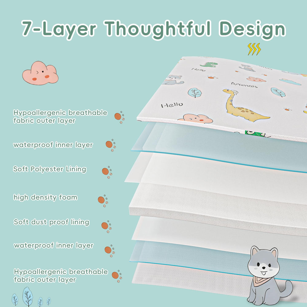 VRSHOAT high-density foam provides balanced support for growing babies.