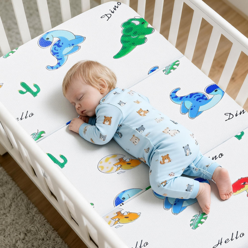VRSHOAT pack and play waterproof cover protects surface and is washable