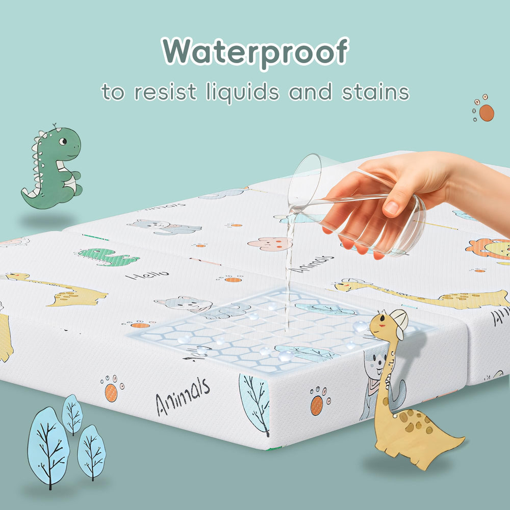 VRSHOAT rounded-corner design fits snugly in playards, reducing gaps.