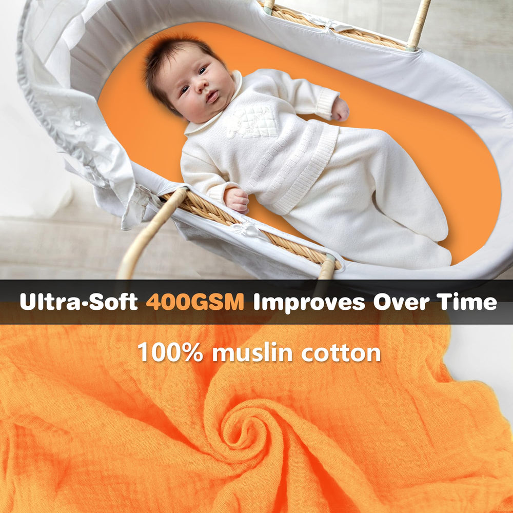 Vruelia breathable open-weave bassinet sheets promote airflow for comfortable naps
