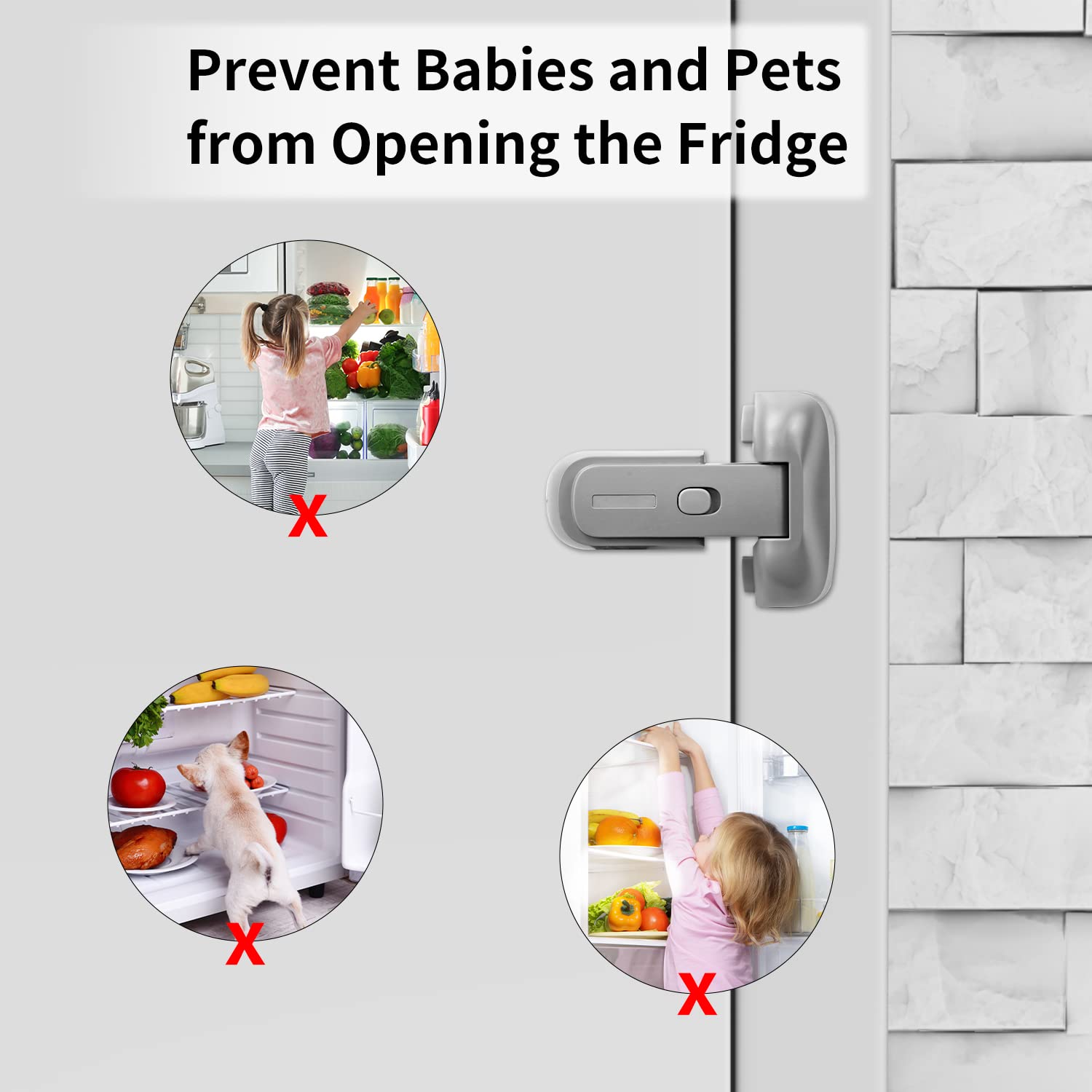 VSTM Fridge Lock removal demonstrates clean, residue-free surface after detachment