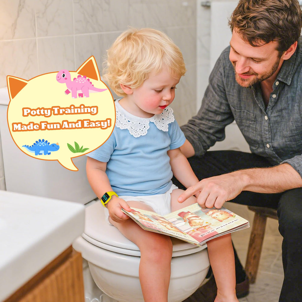 VTAIGE potty training book pages showcase engaging stories that guide toddlers through routines