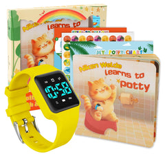 VTAIGE toddler watch close-up highlighting kid-friendly design for easy potty training