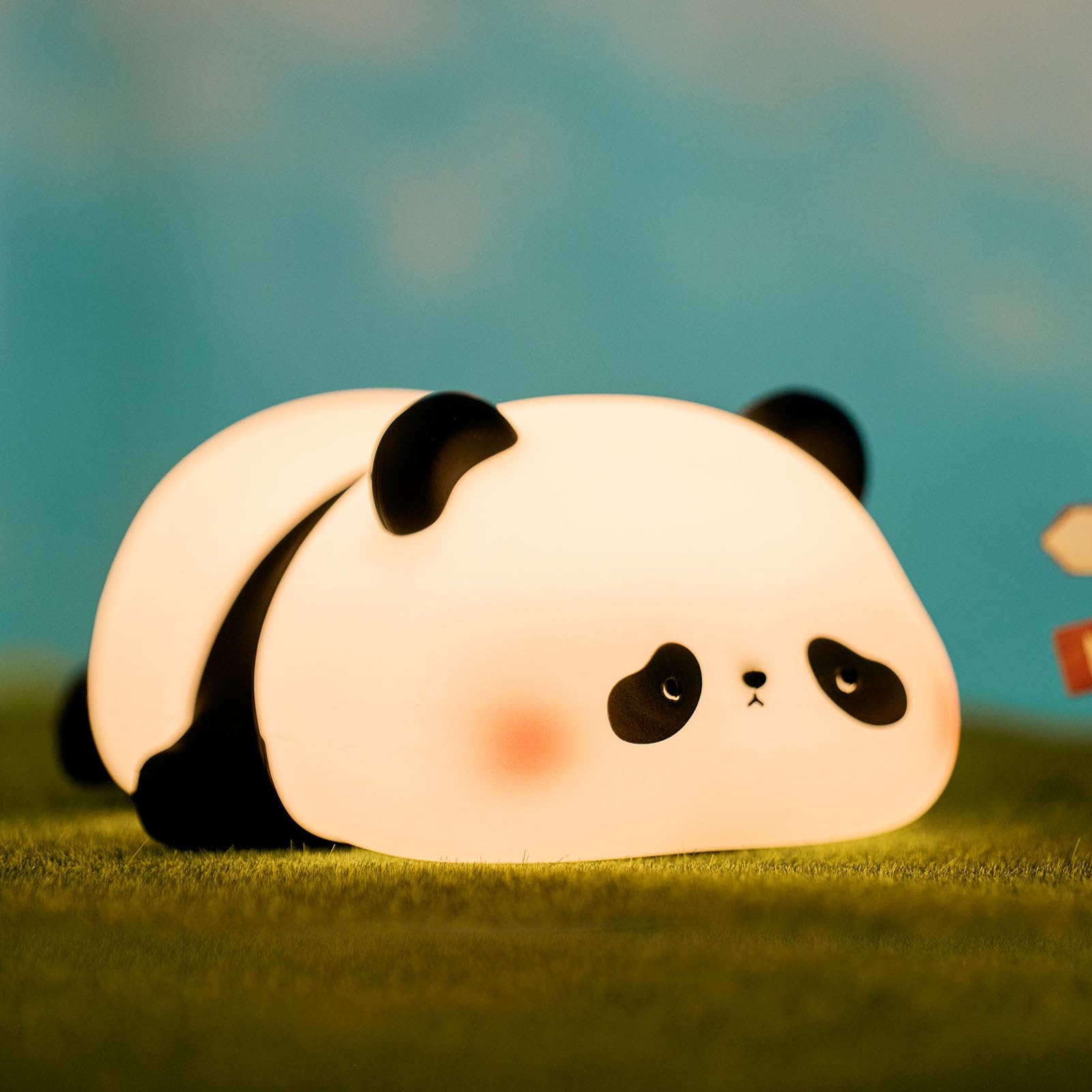 VTIGER Panda Night Light front view with cozy glow for bedtime routines.